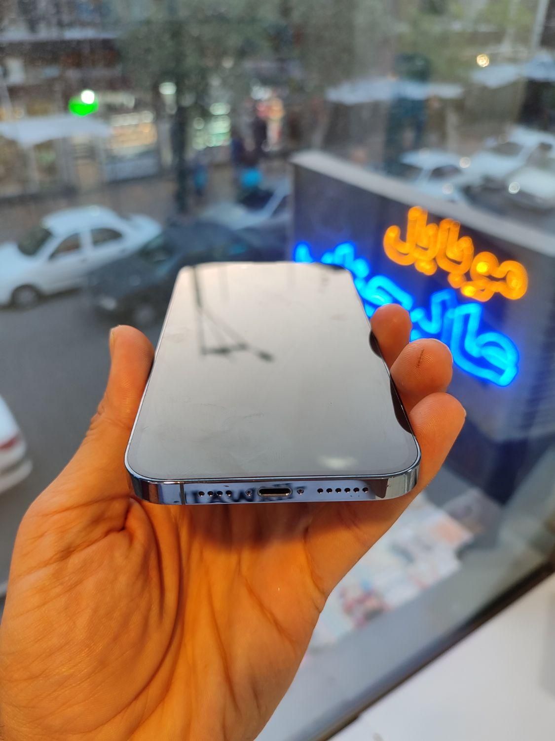 گوشی اپل مدل iPhone13promax 256G CH/A آبی دوسیم‌|موبایل|قزوین, |دیوار