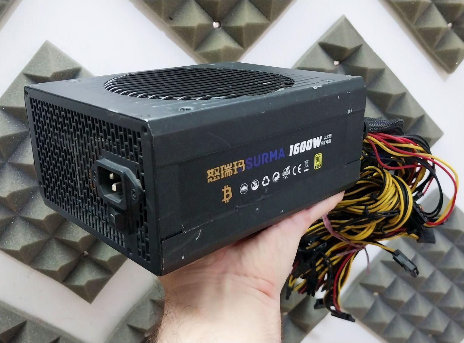 پاور SURMA 1600W برای ماین RX580 گیمینگ|قطعات و لوازم جانبی رایانه|قرچک, |دیوار