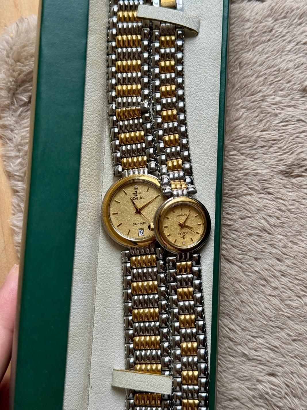 ساعت قدیمی روکش طلا ست jovial|ساعت|تهران, دبستان|دیوار