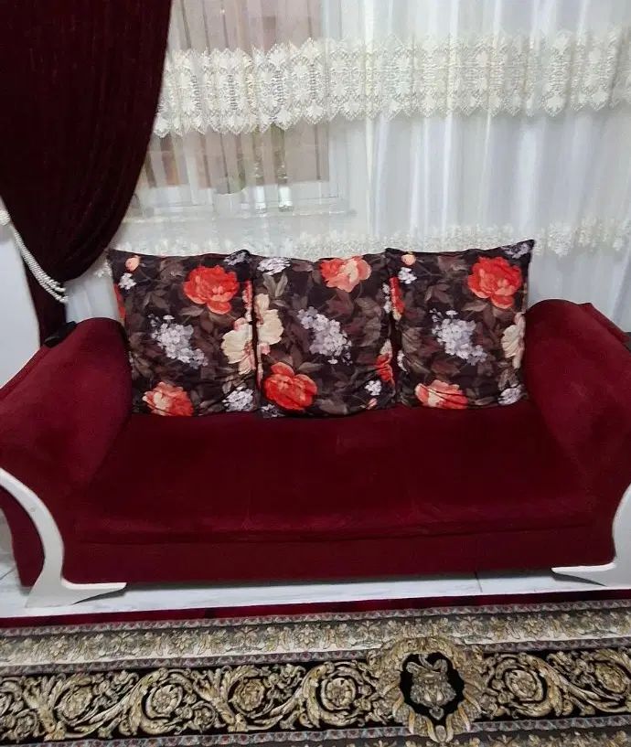 مبل 5 نفره سفارش با چوب نرادهمراه میز عسلی|مبلمان خانگی و میز عسلی|فومن, |دیوار