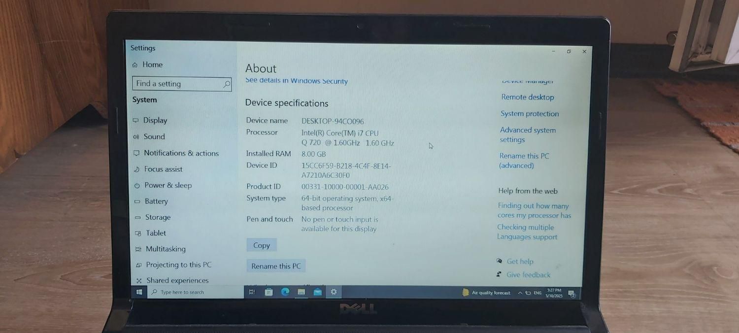 لپ تاپ دل مدل studio 1557 core i7|رایانه همراه|تهران, پونک|دیوار
