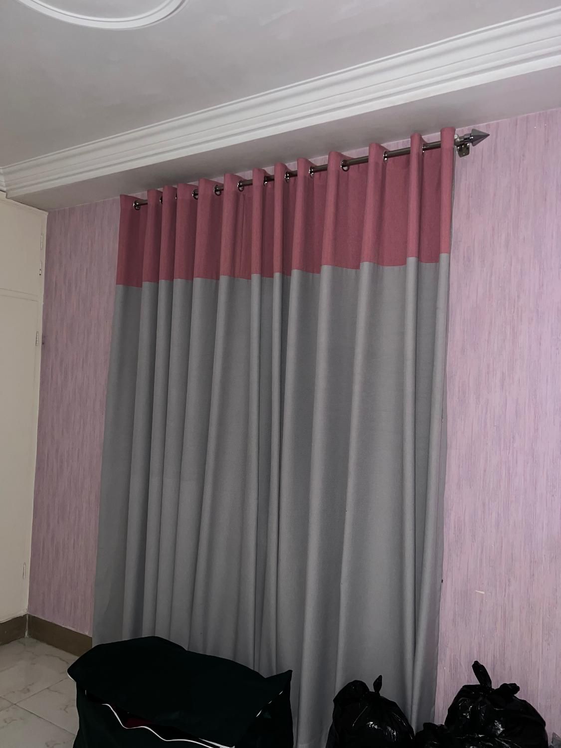 پرده پانچی اتاق خواب|پرده، رانر، رومیزی|آمل, |دیوار