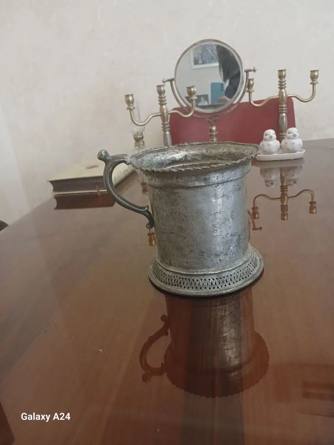 کماجدان مس آنتیک مشربه قدیمی مس مجمع مسی|کلکسیون اشیاء عتیقه|تهران, بهارستان|دیوار