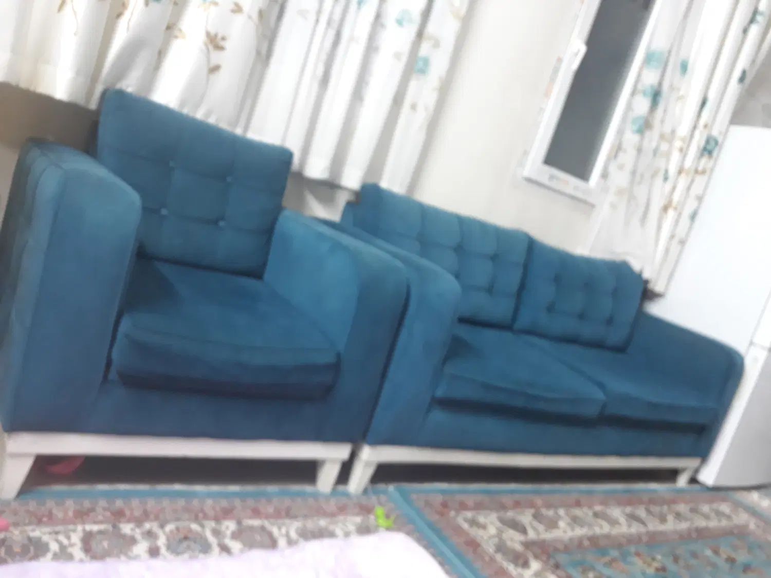 یک دست مبل راحتی ۷نفره و جلو مبلی و بوفه|مبلمان خانگی و میز عسلی|کرج, شهرک کوثر|دیوار