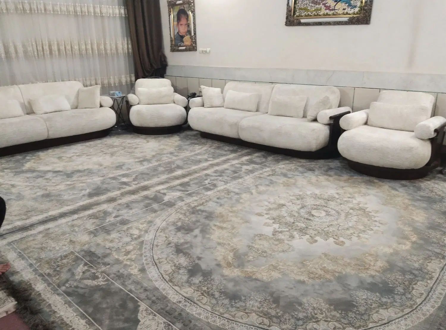 یک جفت فرش 1200شانه در منزل بفروش می‌رسد زیر قیمت|فرش|اصفهان, لیمجیر|دیوار