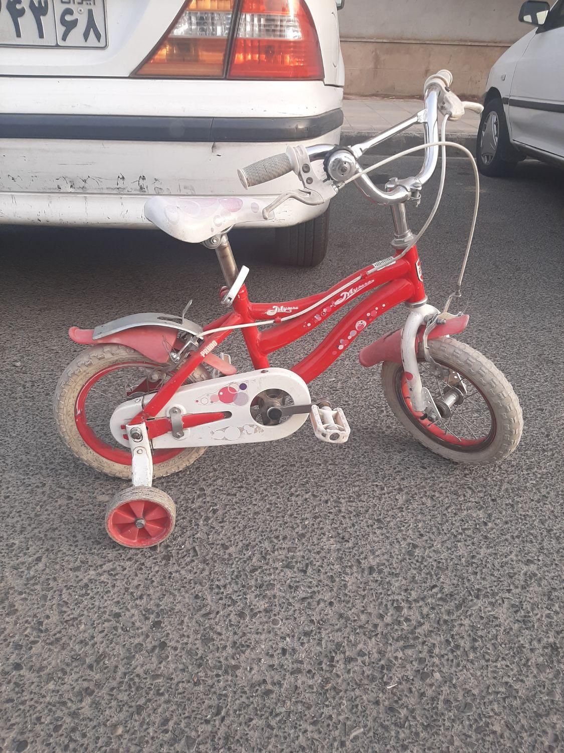 دوچرخه صورتی دخترانه سایز۱۲|دوچرخه، اسکیت، اسکوتر|فردیس, منظریه|دیوار