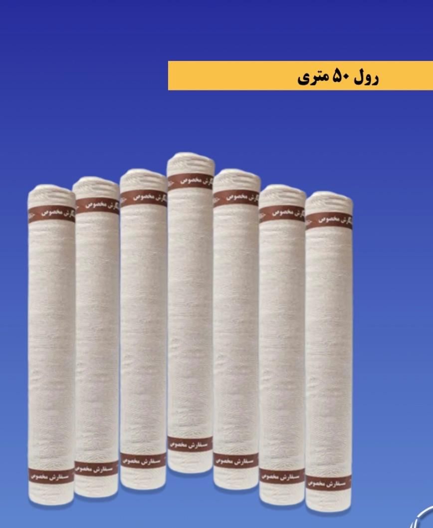 پارچه تنظیف نوار قهوه‌ای رول ۵۰ متری با کیفیت عالی|لوازم نظافت|تهران, شهرک استقلال|دیوار
