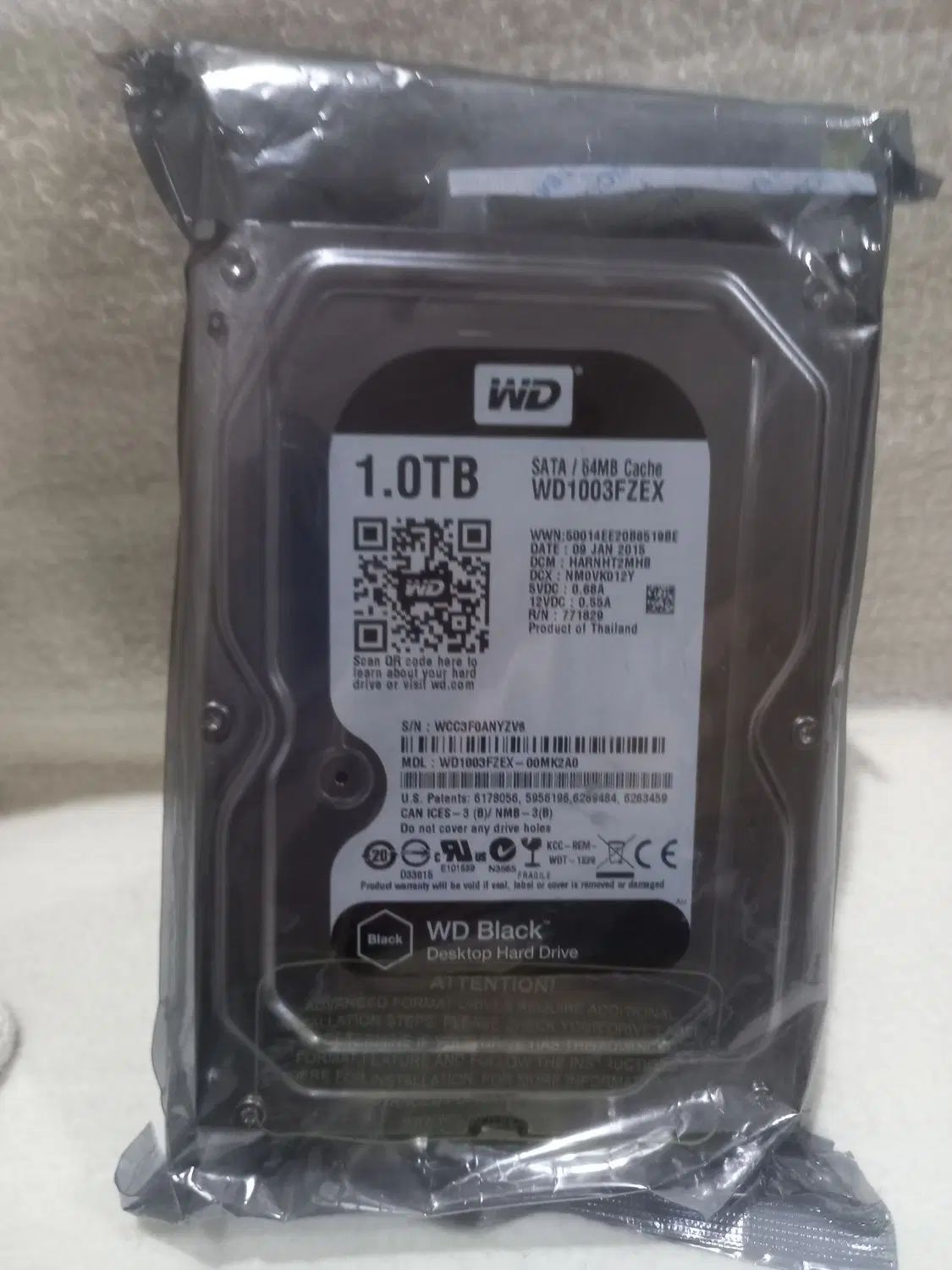 HDD وسترن دیجیتال 1 ترا مشکی|قطعات و لوازم جانبی رایانه|تهران, افسریه جنوبی|دیوار