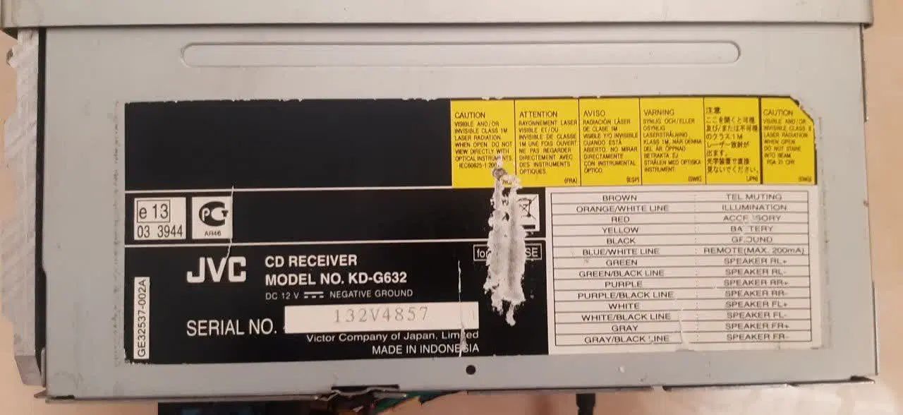 پخش JVC KD-G632  اصلی و سالم USB و CD|قطعات یدکی و لوازم جانبی|مشهد, اقبال|دیوار