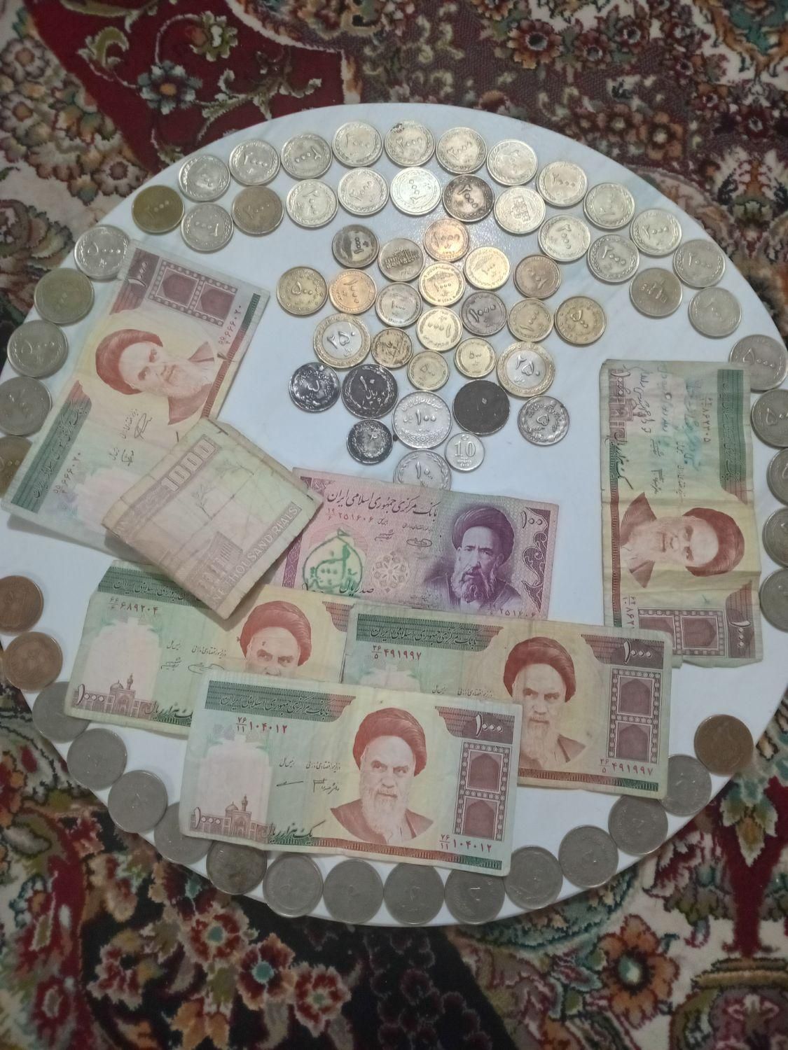 سکه های قدیمی واسکناس های قدیمی|کلکسیون سکه، تمبر، اسکناس|فلاورجان, |دیوار