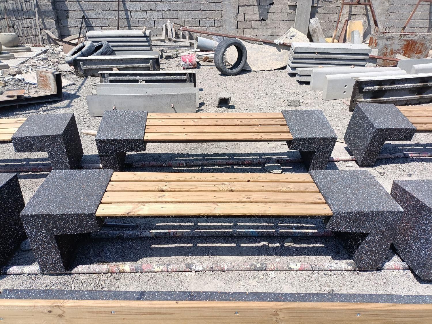 نیمکت بتنی نیمکت چوبی ترموود گلدان بتنی|مصالح و تجهیزات ساختمان|تهران, جوانمردان (اندیشه)|دیوار