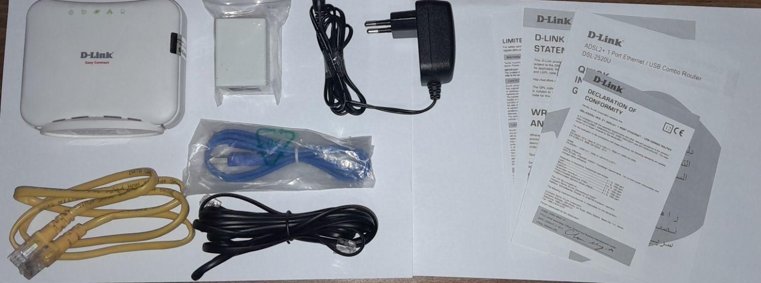 مودم D-Link مدل DSL-2520|مودم و تجهیزات شبکه|تهران, حکیمیه|دیوار