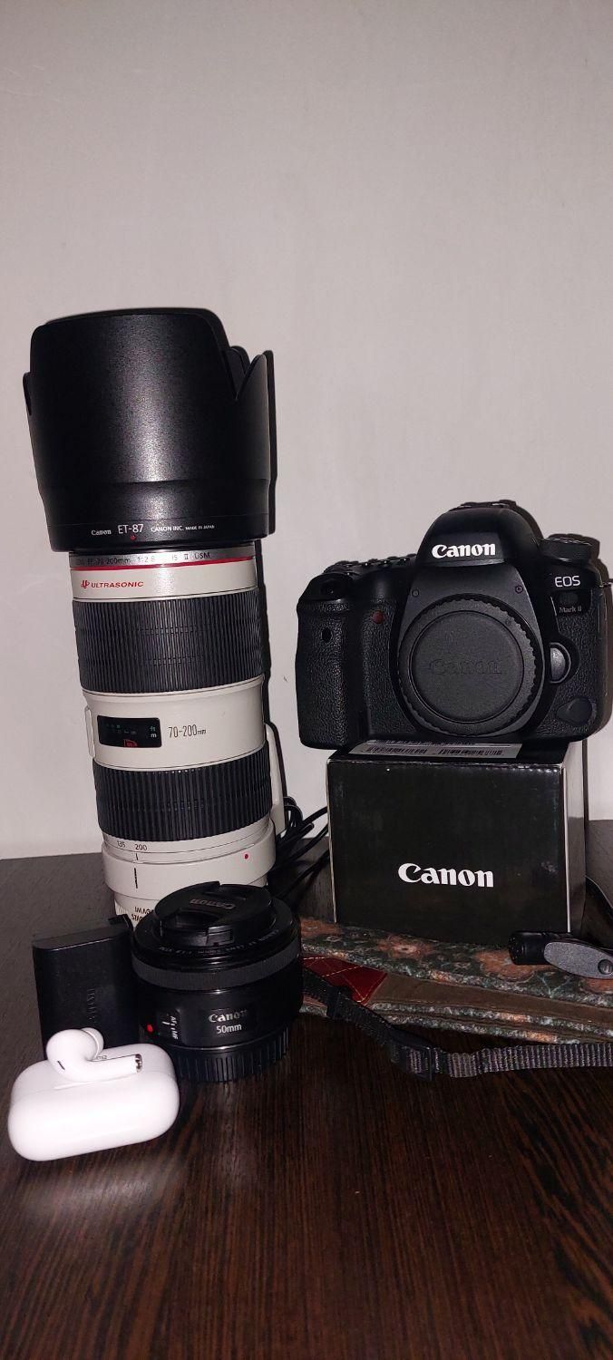 دوربین کنون ۶ دی مارک ۲ با ۲ عدد لنز|دوربین عکاسی و فیلم‌برداری|ارومیه, |دیوار