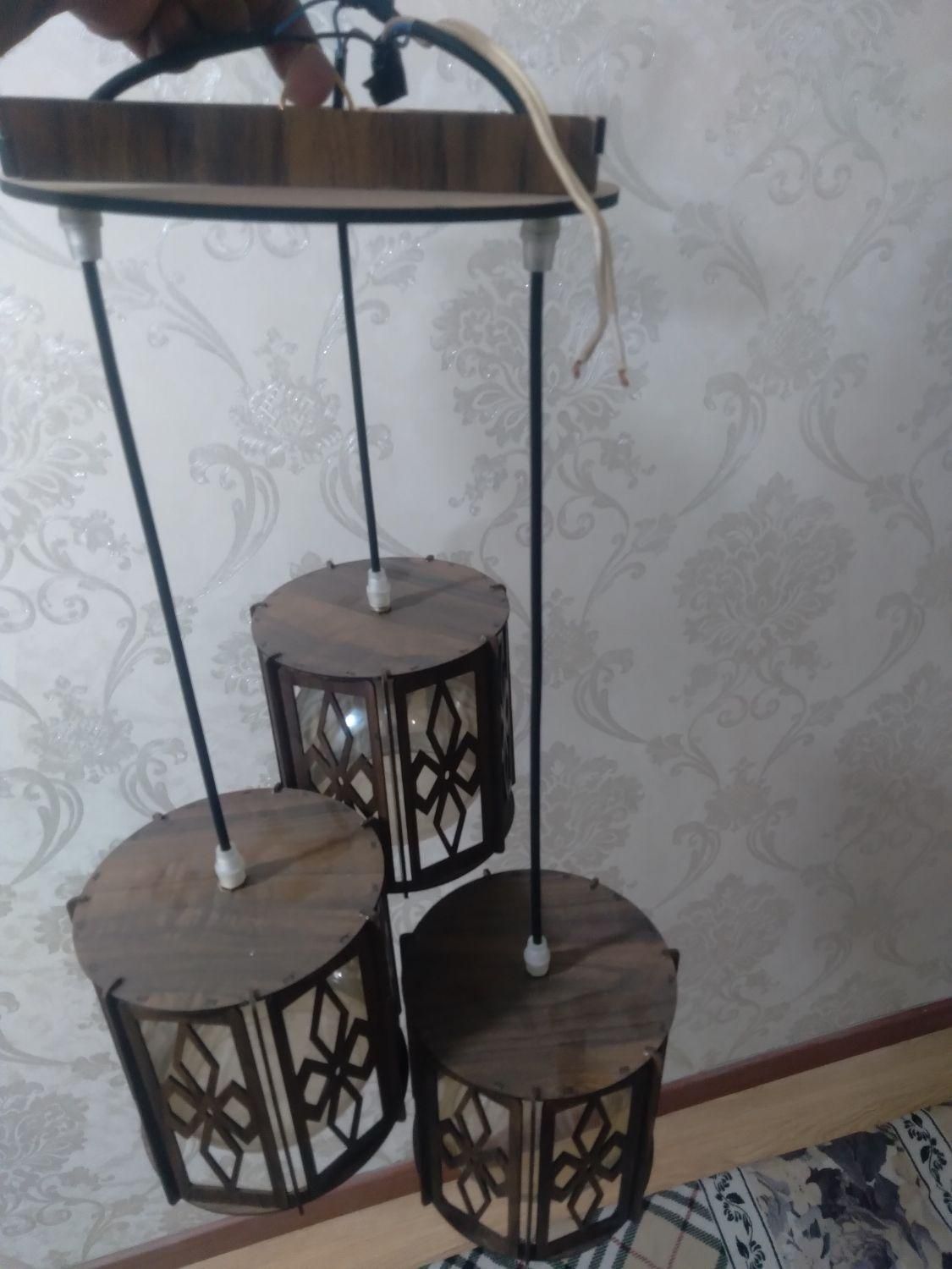 لوستر ۳ شاخه آشپزخانه|لوستر و چراغ آویز|ساوه, |دیوار