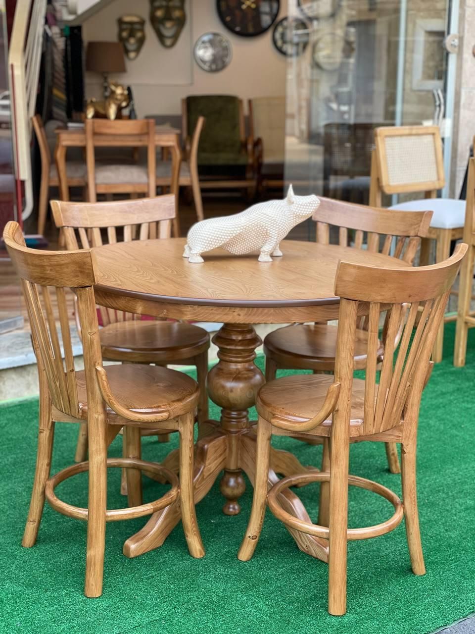 صندلی لهستانی چهار نفره|میز و صندلی غذاخوری|رشت, چله خانه|دیوار