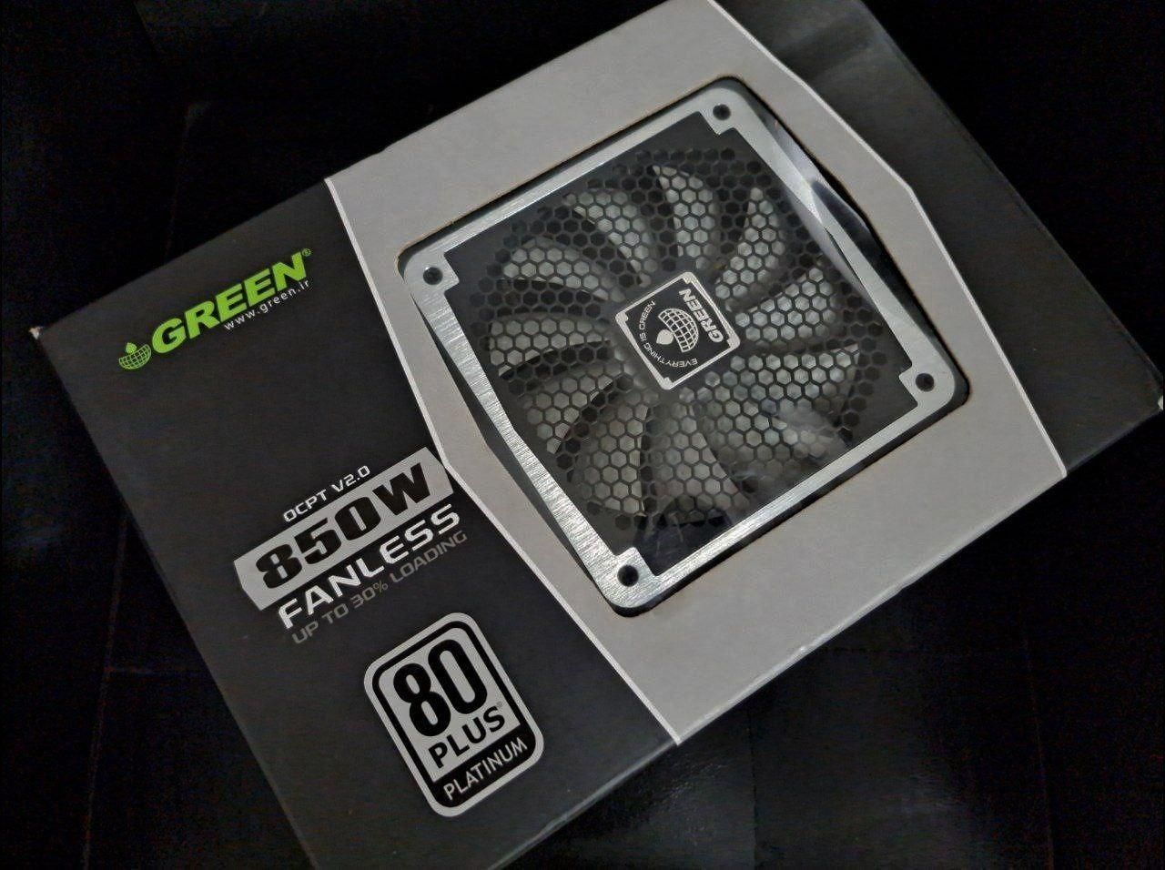 پاور  fanless ocpt green 850w|قطعات و لوازم جانبی رایانه|قم, انسجام|دیوار