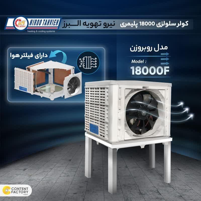 کولر آبی ۱۸۰۰۰ روبروزن تهویه البرز|کولر آبی|تهران, گمرک|دیوار