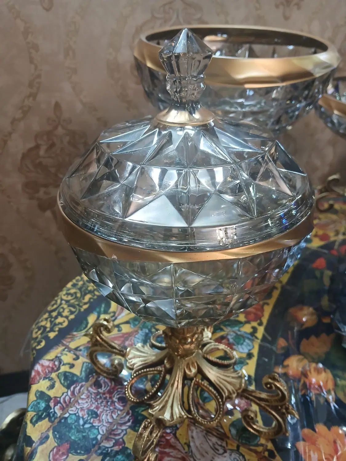 ست میوه خوری گزخوری شکلات خوری پایه برنز نو|ظروف سرو و پذیرایی|اصفهان, شیخ اشراق|دیوار