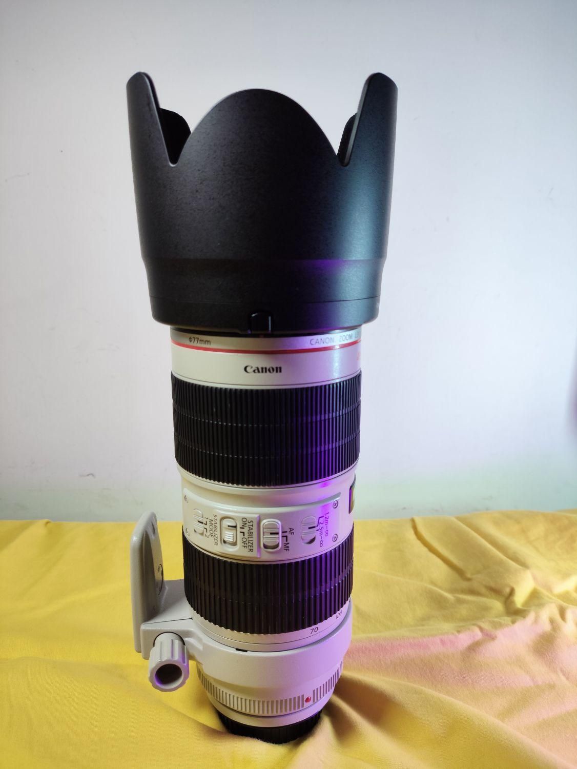 CANON EF 70-200 F2.8L IS II لنز کانن با جعبه و هود|دوربین عکاسی و فیلم‌برداری|تهران, قصر فیروزه ۱|دیوار