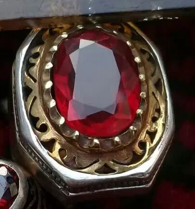 ۲انگشتر نقره یاقوت سرخ برمه عقیق یمن کهنه وقدیمی|جواهرات|تهران, شمیران‌نو|دیوار