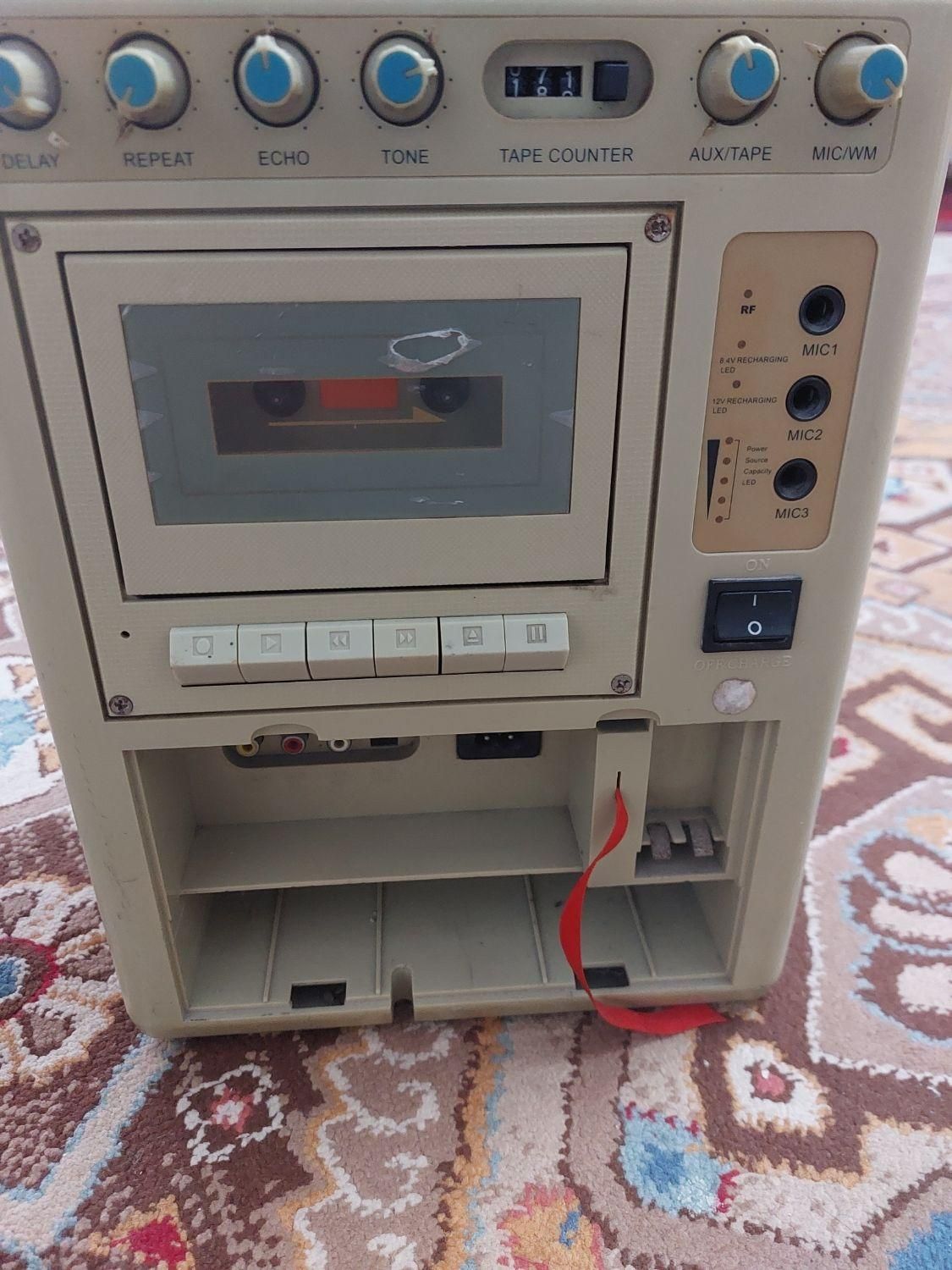 بلندگو اکو با قابلیت پخش نوار کاست اصل کره|پخش‌کننده همراه|گنبد کاووس, |دیوار
