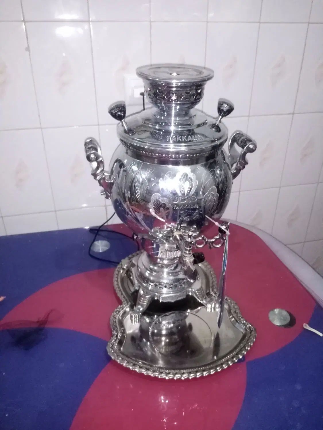 سماور 8لیتری نونو.خورد کن دستی|سماور، چای‌ساز، قهوه‌ساز|مشهد, سرافرازان|دیوار