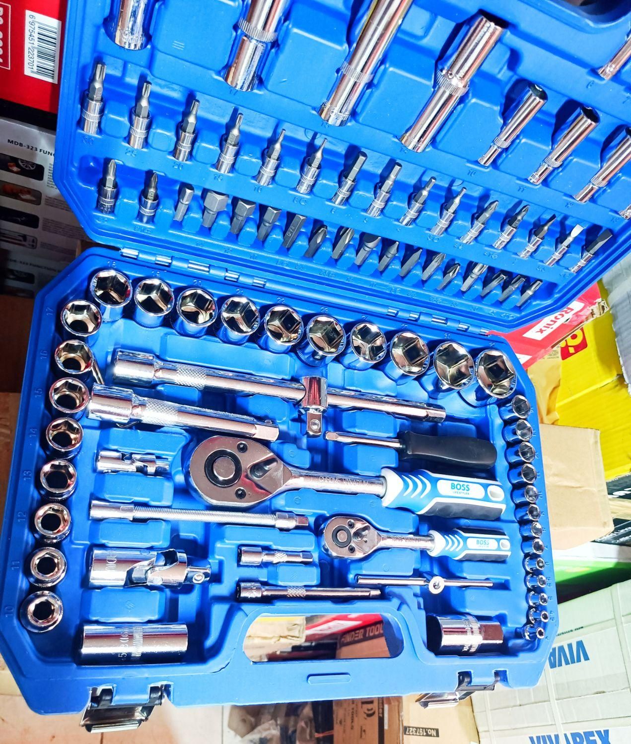 جعبه ابزار و بکس 94 پارچ باس|ابزارآلات|شیراز, شهرک گلستان|دیوار