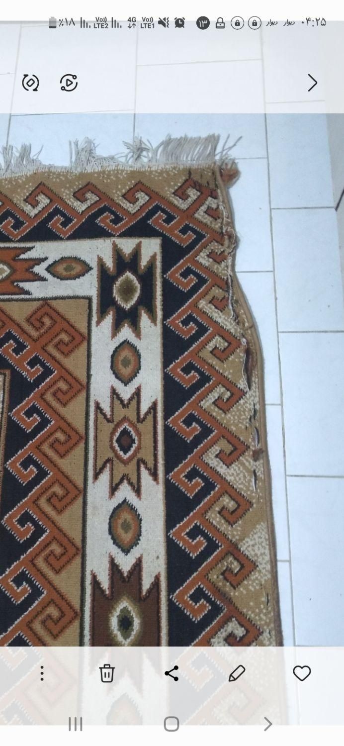 گلیم ۴ متری|گلیم، جاجیم، گبه|پاکدشت, |دیوار