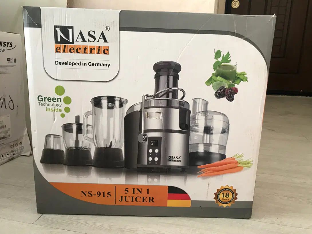 آبمیوه گیری 4کاره و غذاساز ناسا الکتریک مدل NS-915|آبمیوه‌گیر و آب‌مرکبات‌گیر|مشهد, امیریه|دیوار