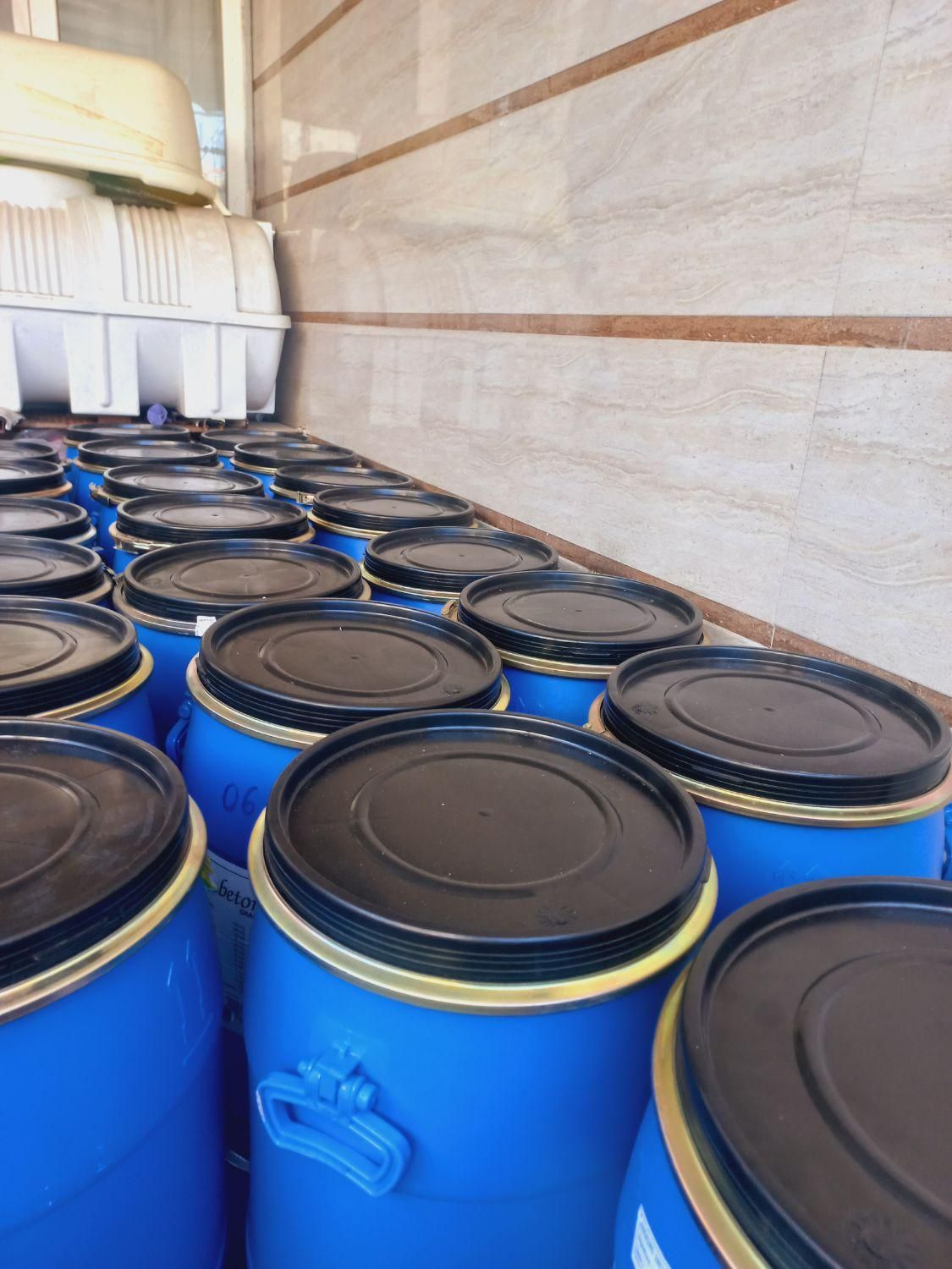 بشکه پلاستیکی ۶۰لیتری خارجی|ظروف نگهدارنده، پلاستیکی، یکبارمصرف|تنکمان, |دیوار