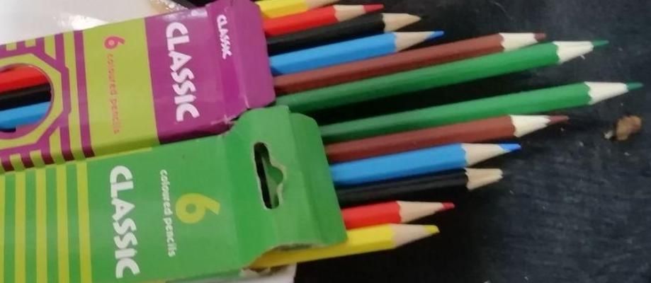دفتر مشق دو خط و مداد رنگی 6رنگه. مداد نوکی|لوازم التحریر|قم, ارم|دیوار