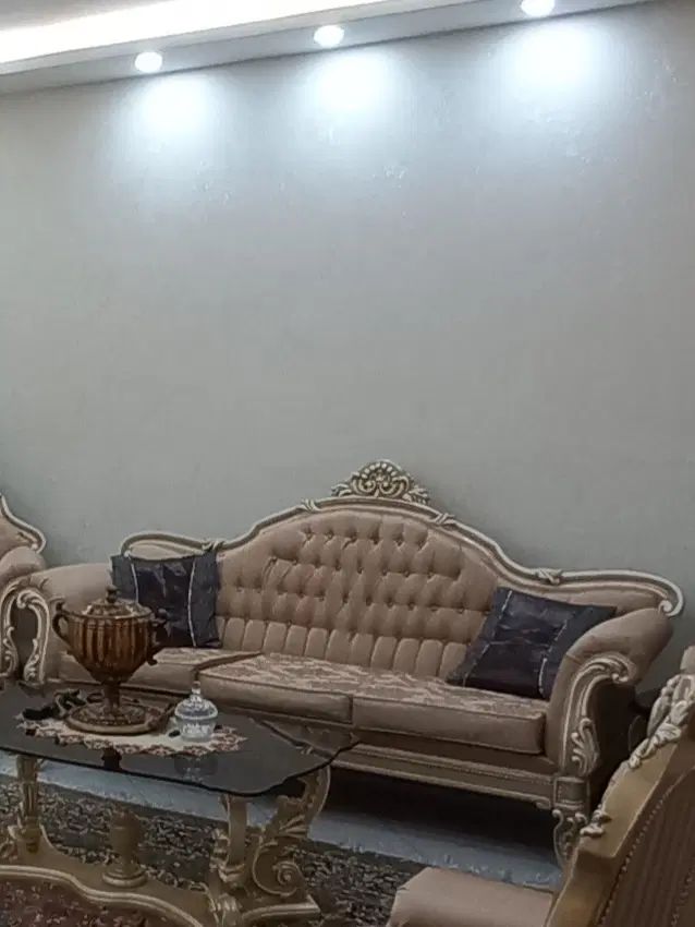 مبل استیل ۹ نفره تشک دوبل بانشیمن راحتی منبت دست|مبلمان خانگی و میز عسلی|پردیس, فاز ۱|دیوار