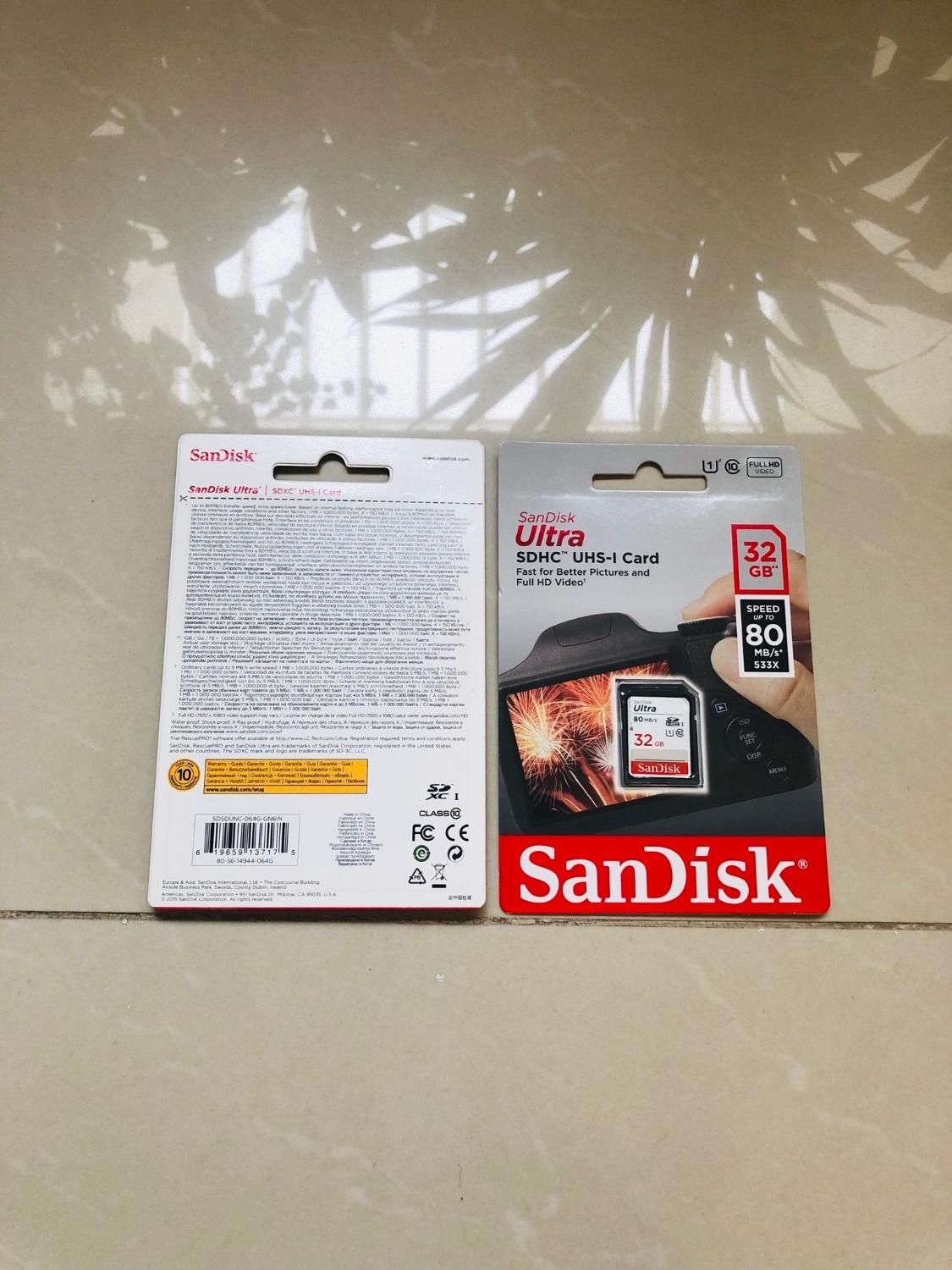 کارت SDXC سن دیسک Ultra کلاس۱۰،حافظه ۳۲ گ نو|دوربین عکاسی و فیلم‌برداری|اصفهان, عباس‌آباد|دیوار
