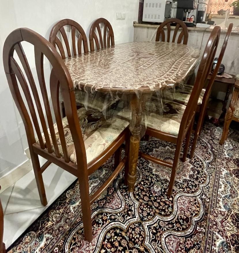 مبلمان ۹ نفره و میز ناهار خوری ۶ نفره سالم و‌ تمیز|مبلمان خانگی و میز عسلی|تهران, نارمک جنوبی|دیوار