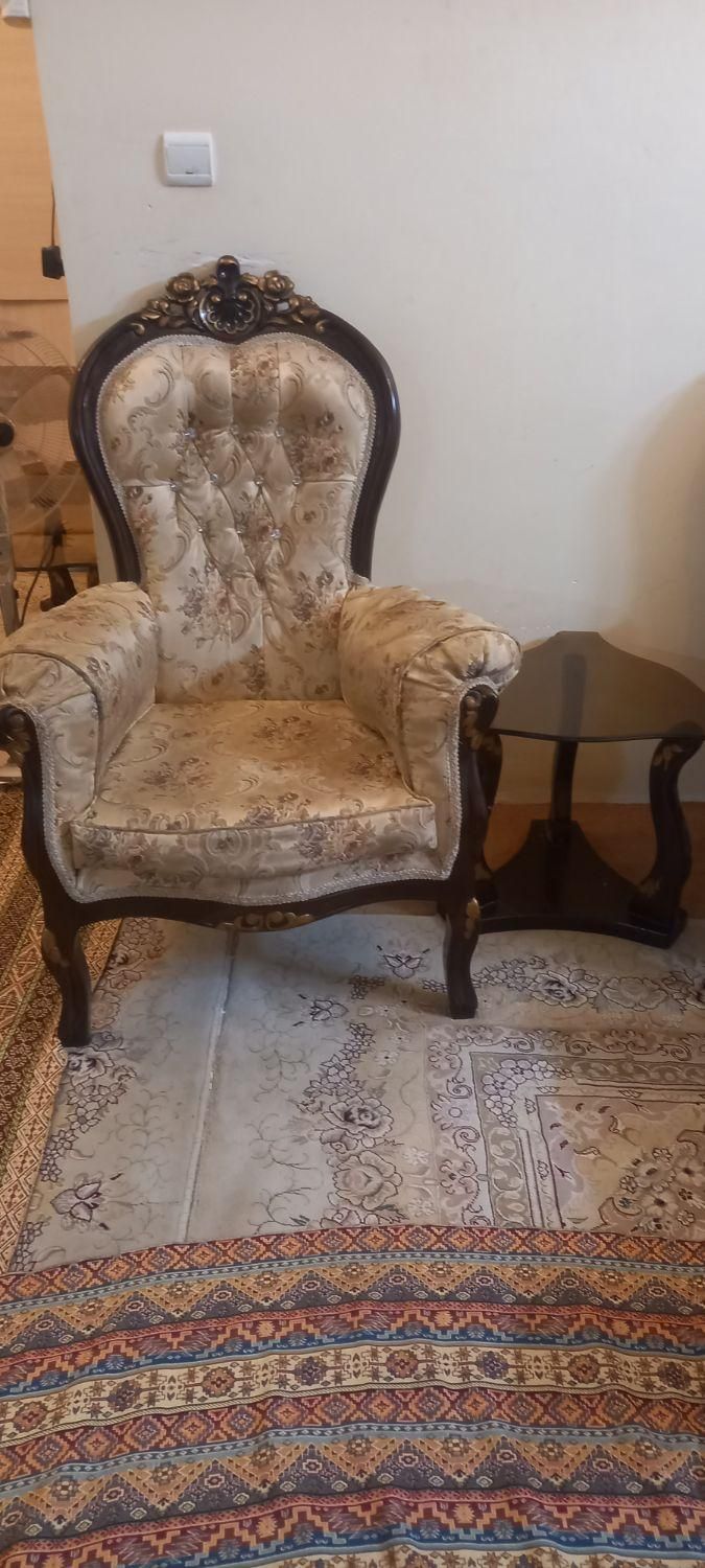 مبل سلطنتی 9نفره|مبلمان خانگی و میز عسلی|خاوران, |دیوار