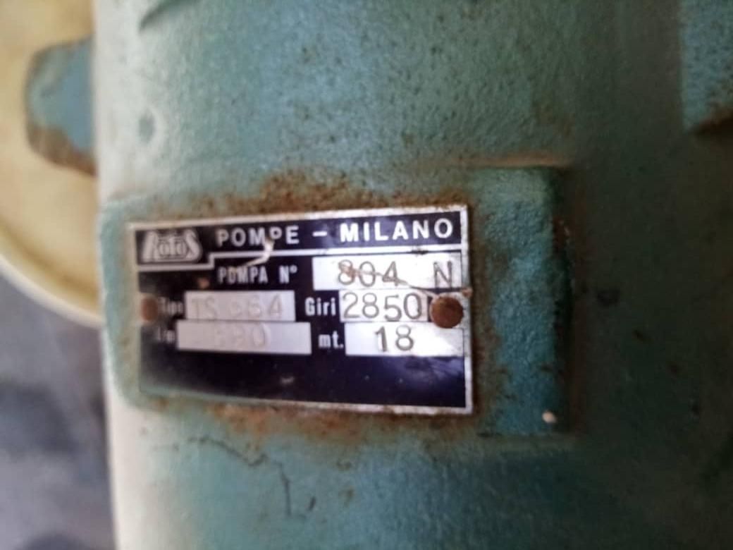 پمپ آب سه فاز ساخت ایتالیا ROTOS POMPE MILANO|ماشین‌آلات صنعتی|تهران, نجات اللهی|دیوار