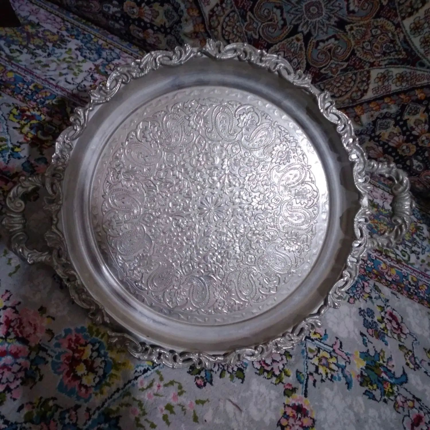 سینی قدیمی|صنایع دستی و سایر لوازم تزئینی|مشهد, منزل آباد|دیوار