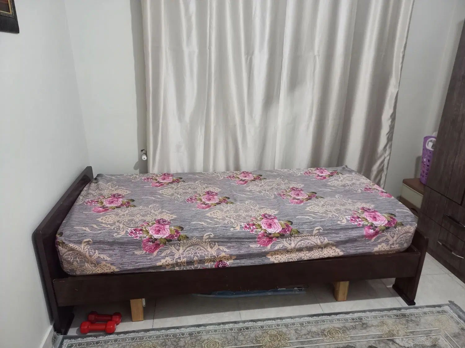 تخت یکنفره چوب روس و درایور|تخت و سرویس خواب|تهران, نیروی هوایی (پیروزی)|دیوار