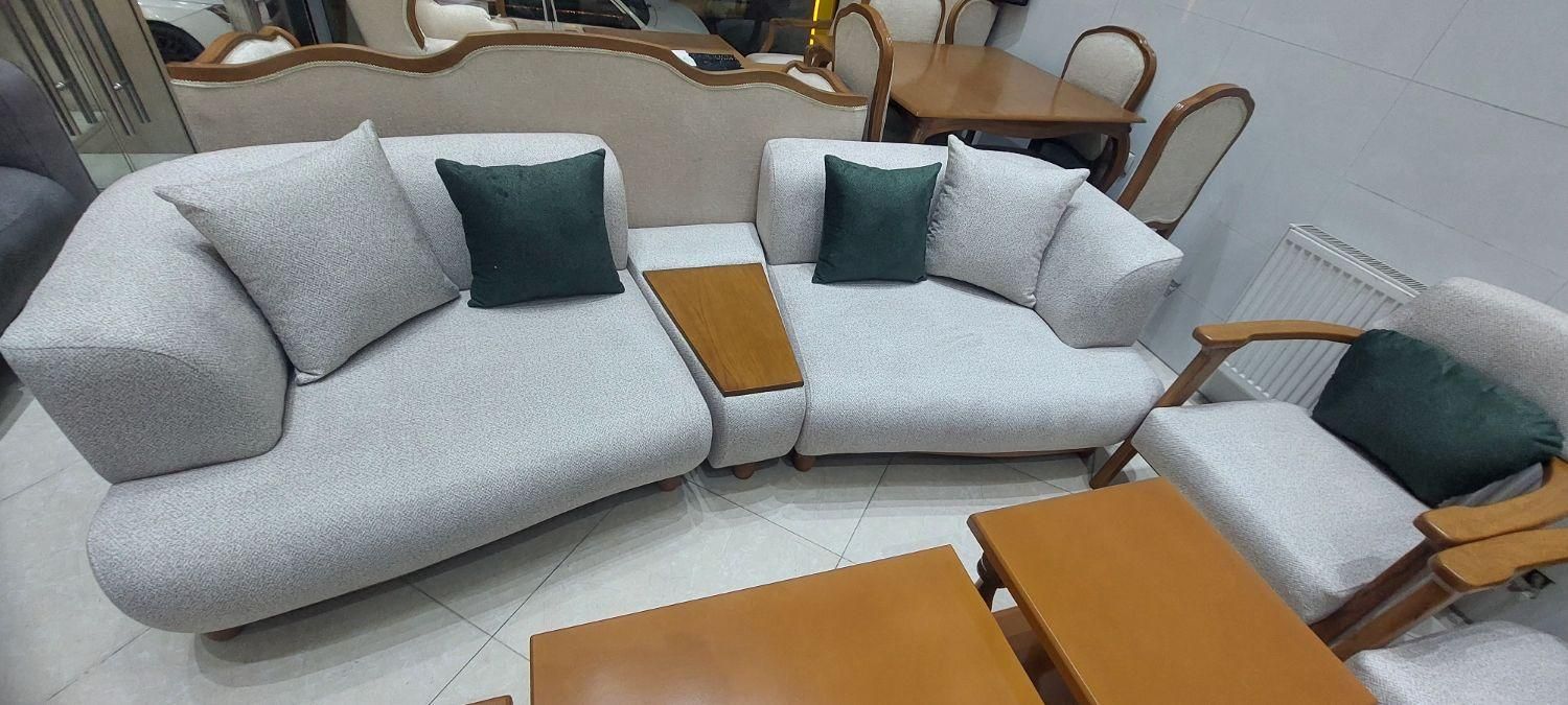 مبل مینیمال رئال کلبه چوب .تعویض مبل کهنه با نو|مبلمان خانگی و میز عسلی|قم, زنبیل آباد|دیوار