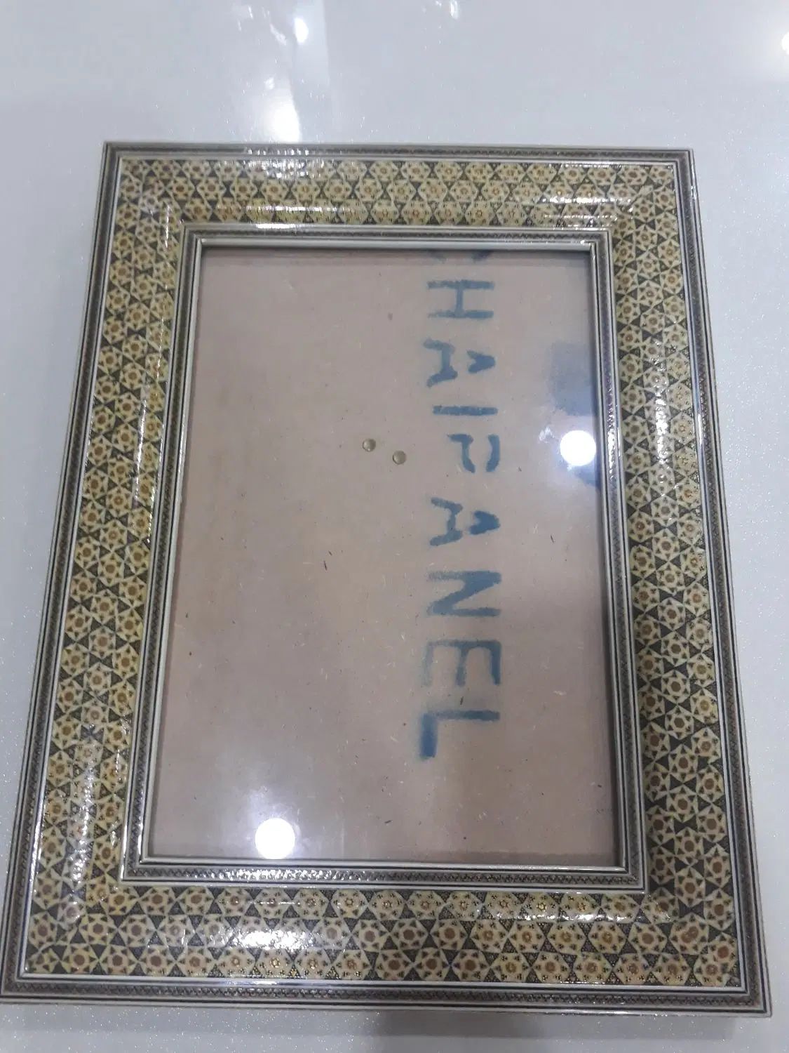 قاب عکس خاتم ۳ گل|صنایع دستی و سایر لوازم تزئینی|اصفهان, باغ فدک|دیوار