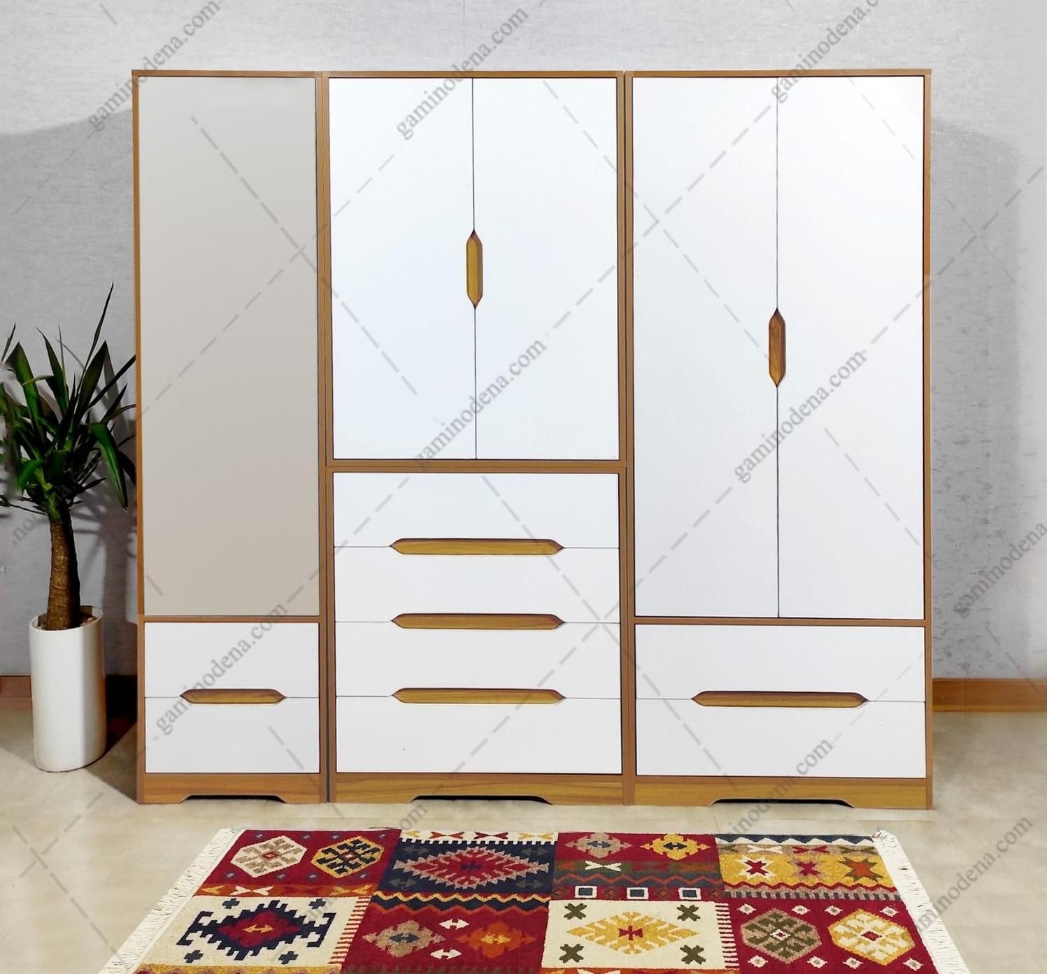 کمد ۳ تیکه جادار / سایز بزرگ / ۸ کشو / آینه دار|جاکفشی، کمد، دراور|مشهد, نوید|دیوار