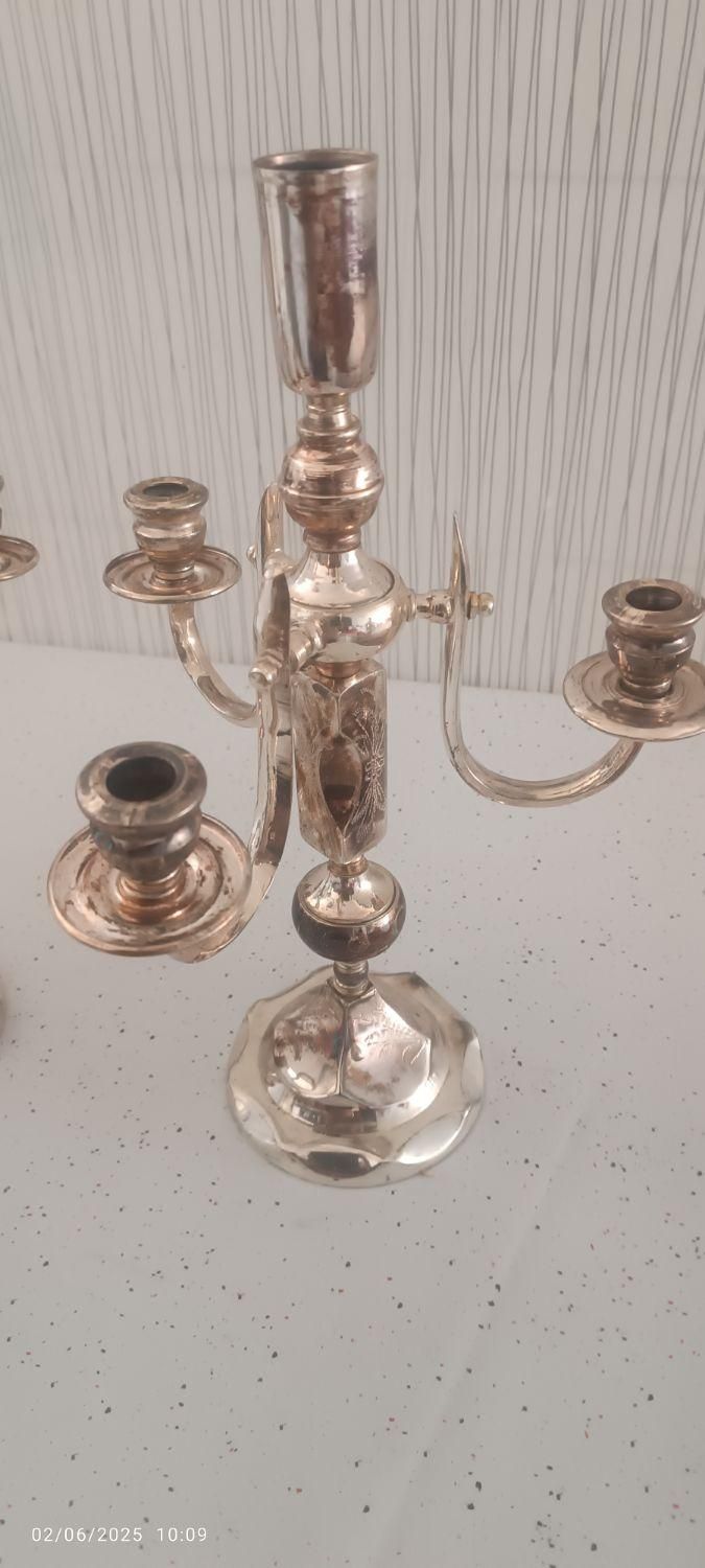 شمعدان نقره ای|صنایع دستی و سایر لوازم تزئینی|اصفهان, عطار نیشابوری|دیوار
