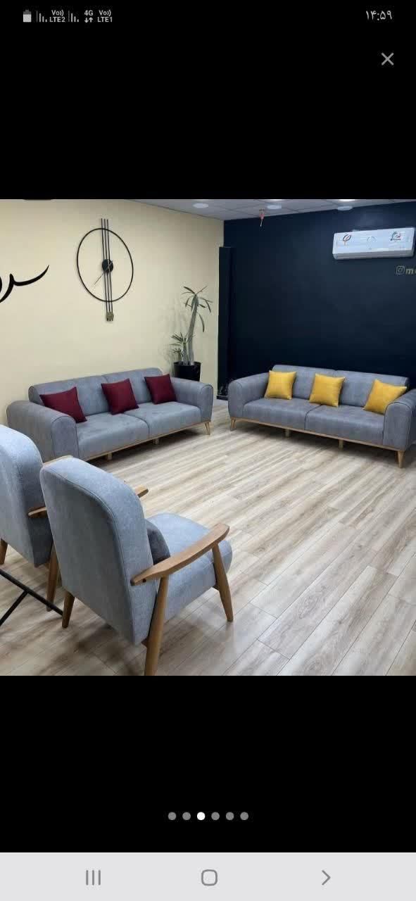 مبل دسته چوبی مینی|مبلمان خانگی و میز عسلی|ماهدشت, |دیوار