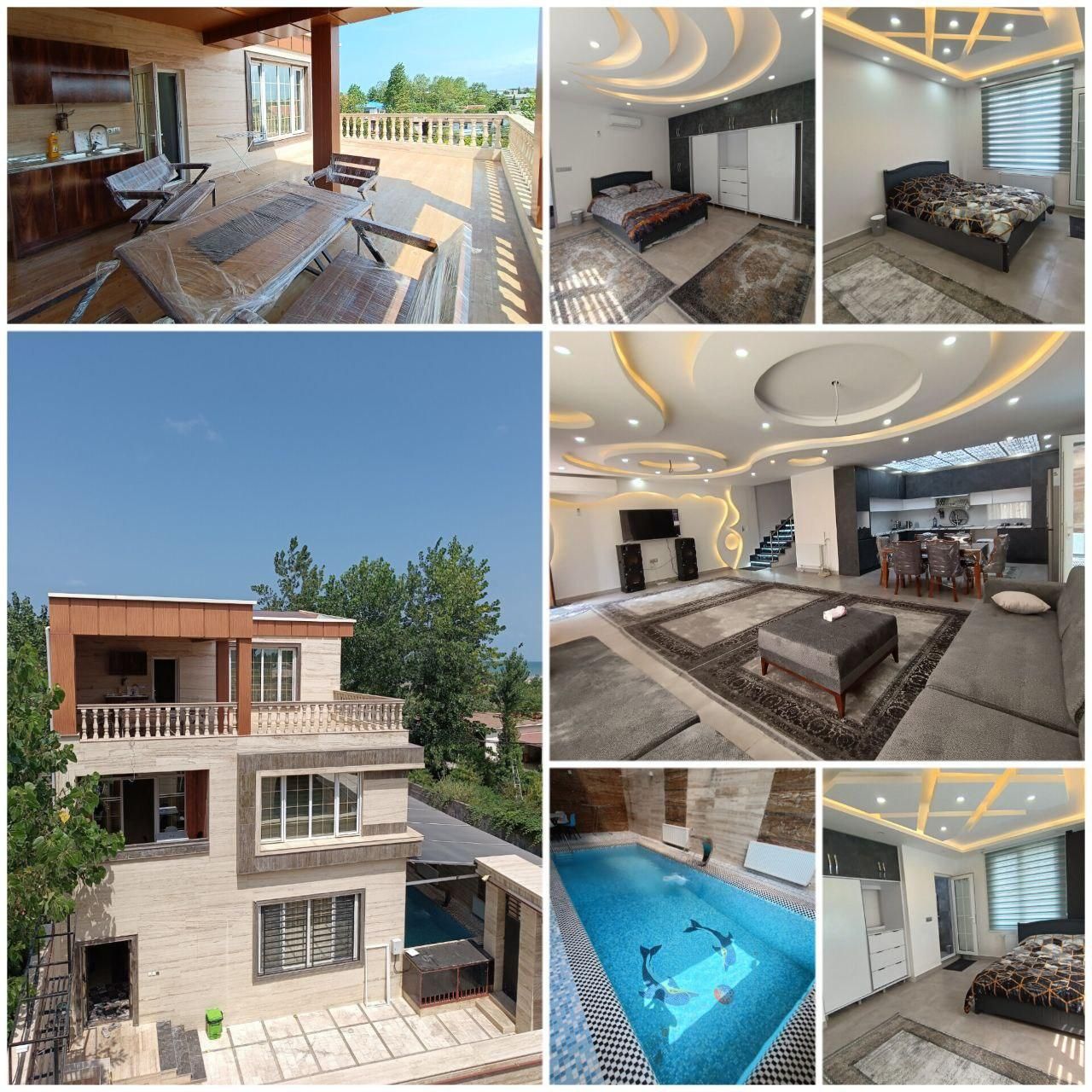 اجاره ویلای برساحل ویودریا ۵ستاره|اجارهٔ کوتاهمدت ویلا و باغ|خمام, |دیوار