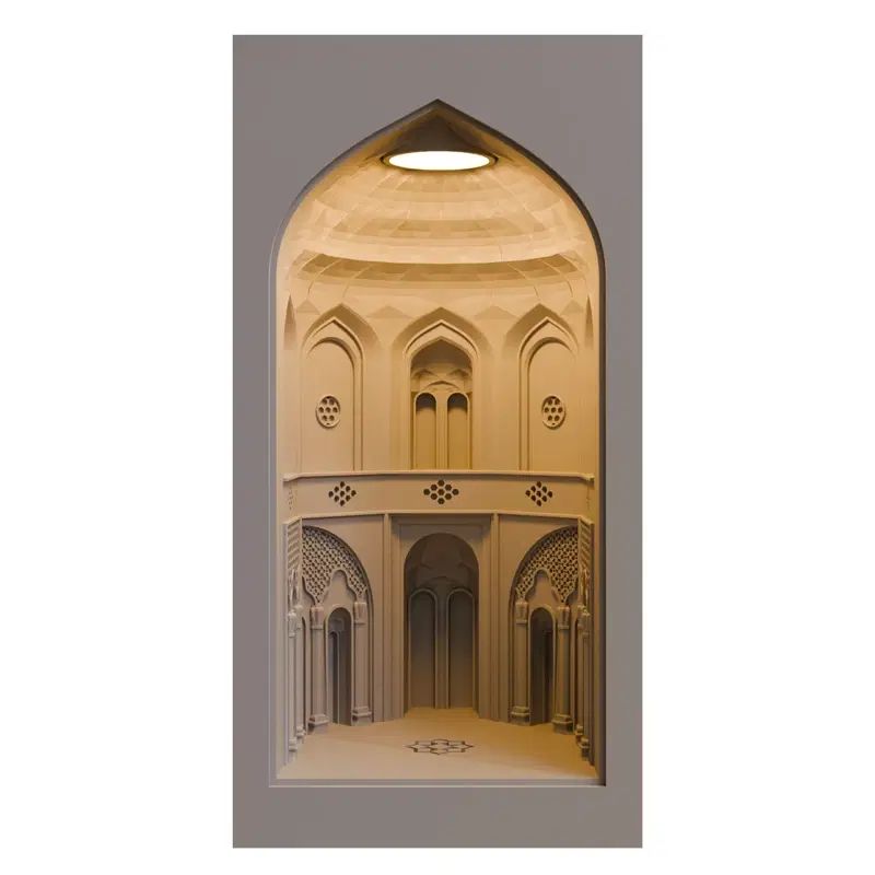 دکوراتیو الهام‌گرفته از معماری ایرانی (آواژور)|چراغ خواب و آباژور|مشهد, کوه سنگی|دیوار