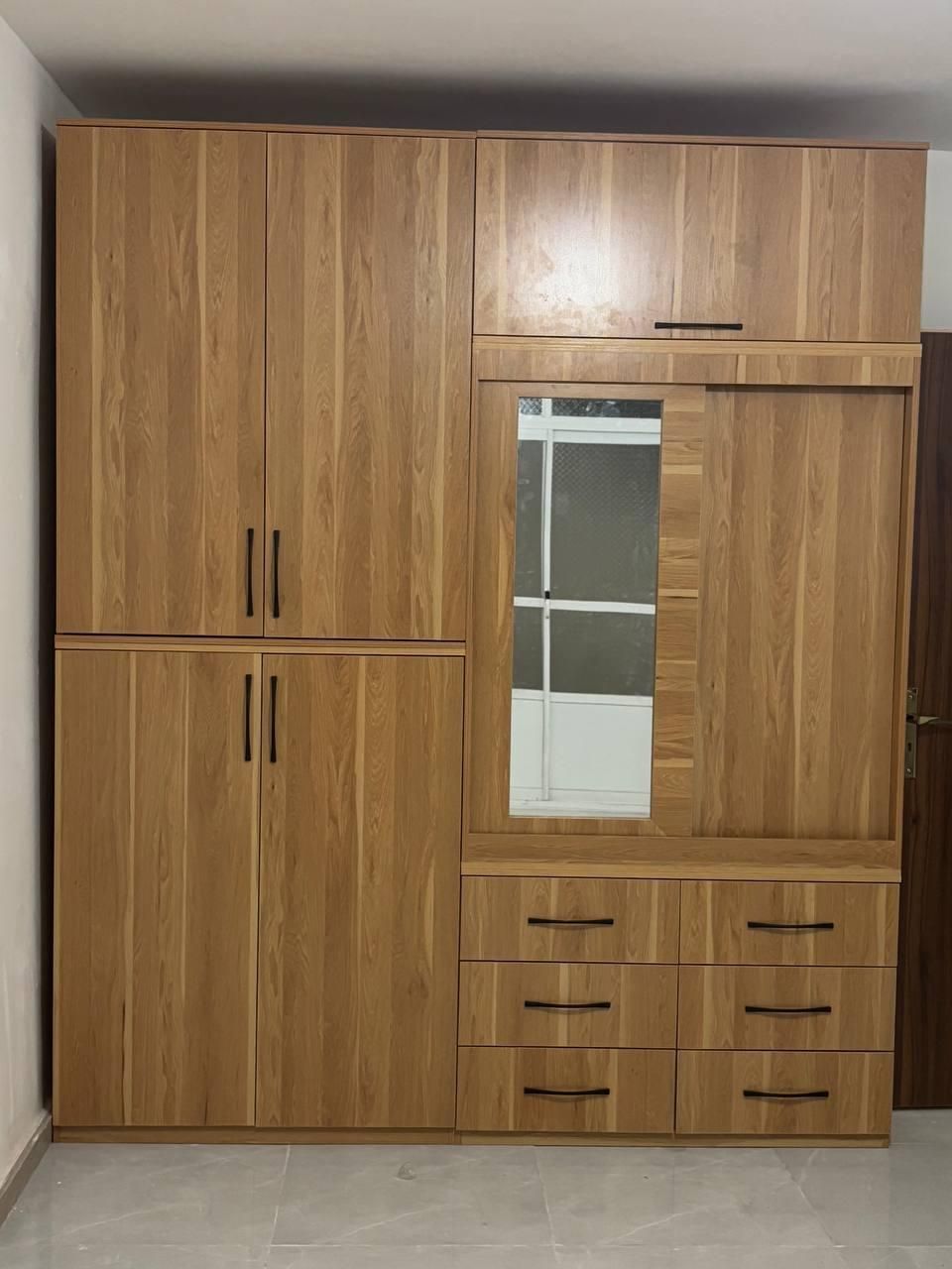 فروش فوری کمد دیواری لوکس با ۶ کشو قابل سفارش|جاکفشی، کمد، دراور|ساری, |دیوار
