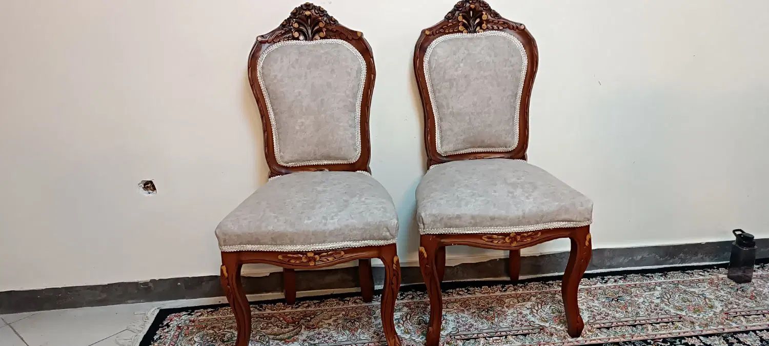 دو تا صندلی کلاسیک ناهار خوری شیک و سالم|میز و صندلی غذاخوری|تهران, شاهین|دیوار