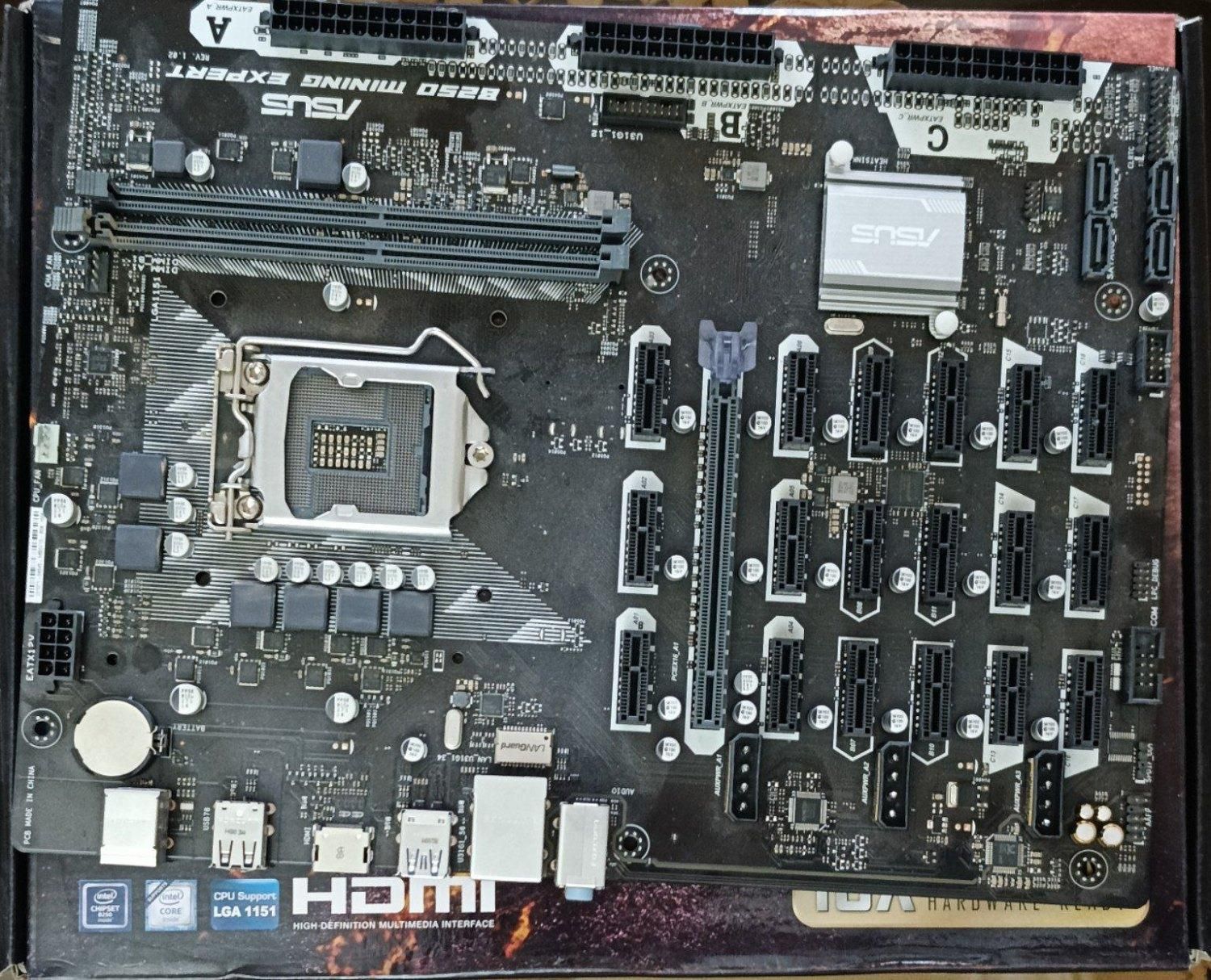 Asus B250 Mining Expert 19Slot Motherboard|قطعات و لوازم جانبی رایانه|تهران, خواجه نظام الملک|دیوار