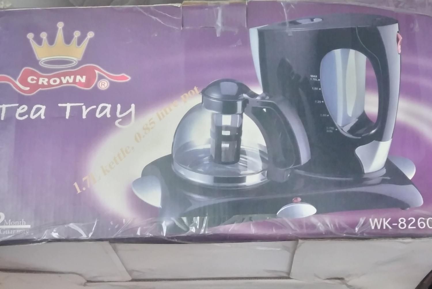 چایساز مشکی مارک کرون|سماور، چای‌ساز، قهوه‌ساز|خشکبیجار, |دیوار