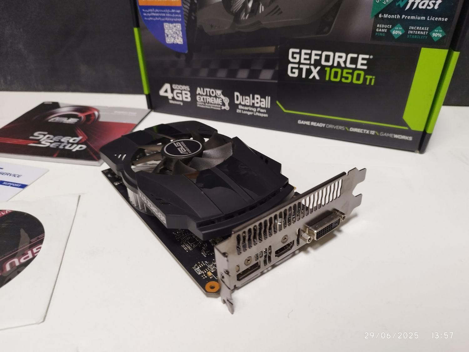کارت گرافیک ایسوس asus 1050ti ddr5  با مهلت تست|قطعات و لوازم جانبی رایانه|تهران, جمهوری|دیوار